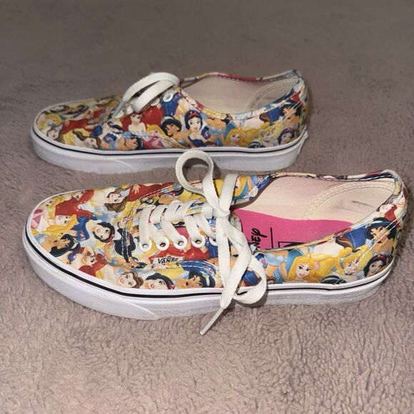 Vans Disney Princess Size 5.5 Mens Ariel Snow White Womens 7 EUC RARE - Picture 2 of 5